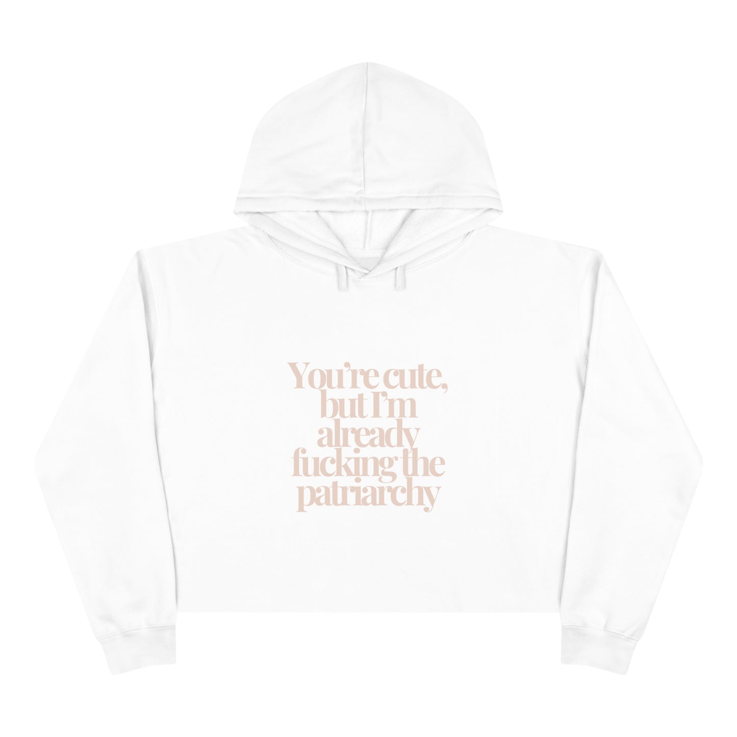 Fucking the Patriarchy Crop Hoodie