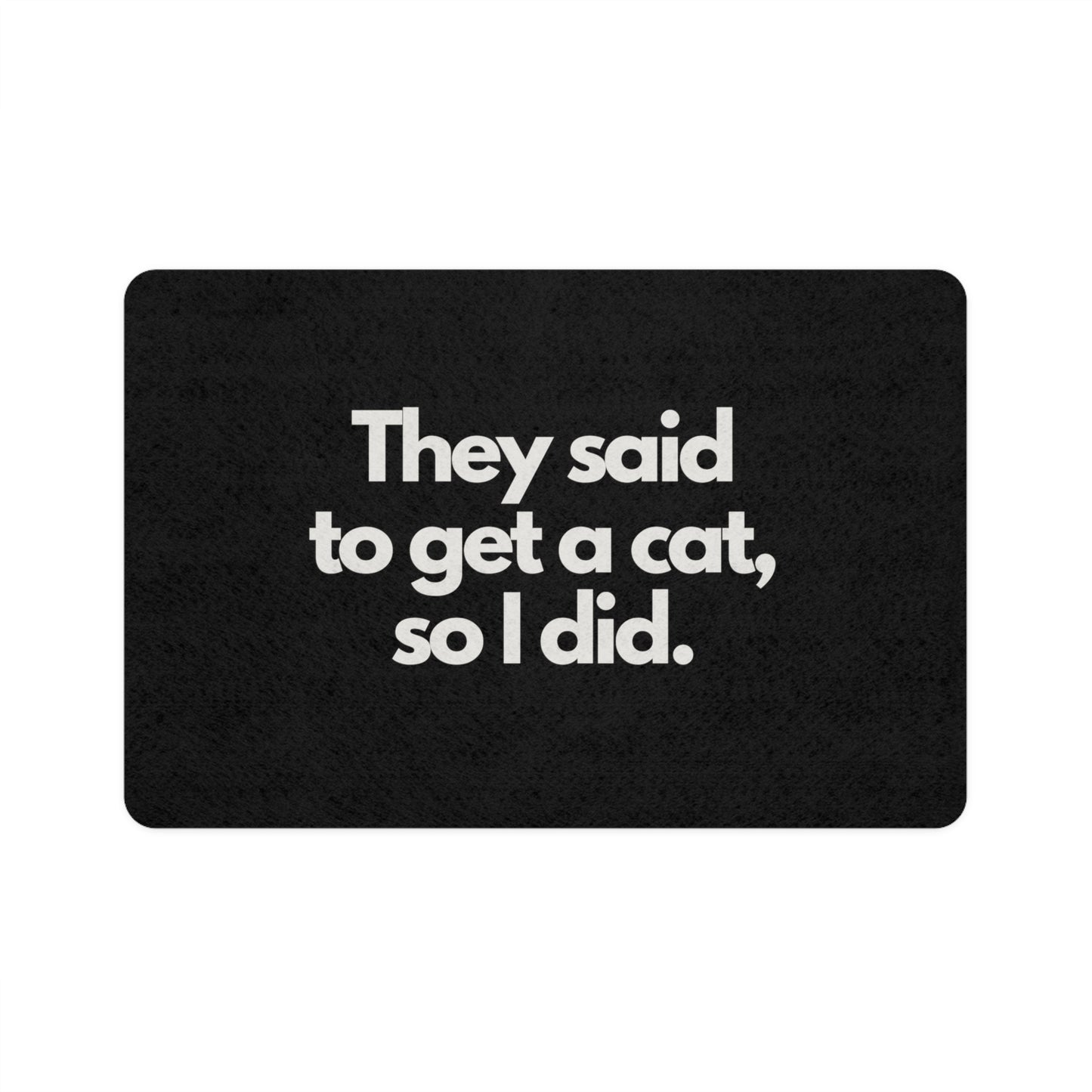 Get a Cat Pet Food Mat (12x18)