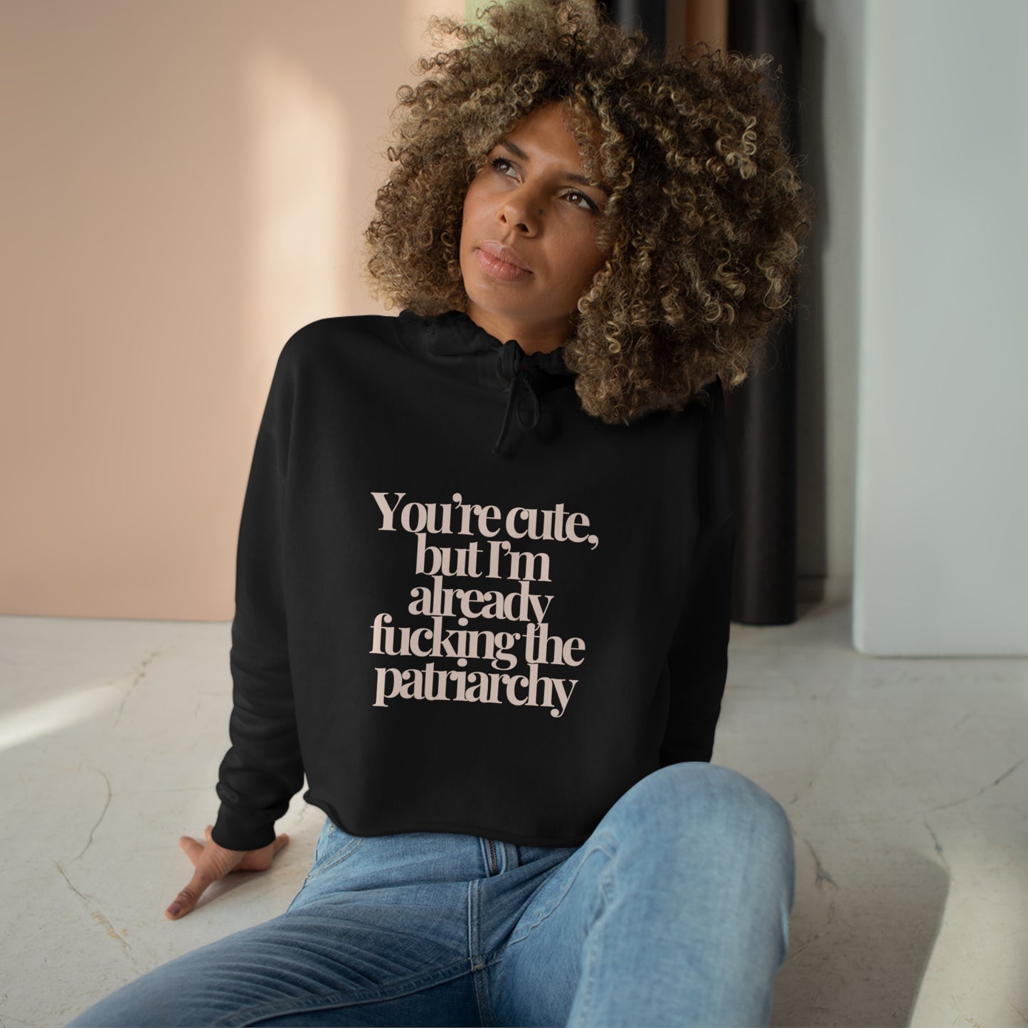 Fucking the Patriarchy Crop Hoodie