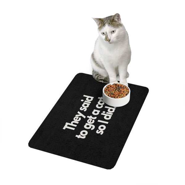 Get a Cat Pet Food Mat (12x18)