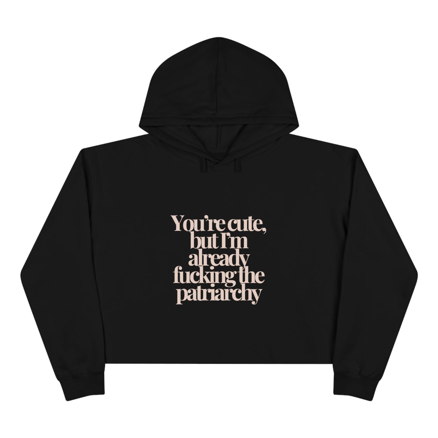 Fucking the Patriarchy Crop Hoodie