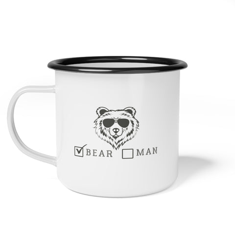 Bear vs Man Enamel Camp Cup