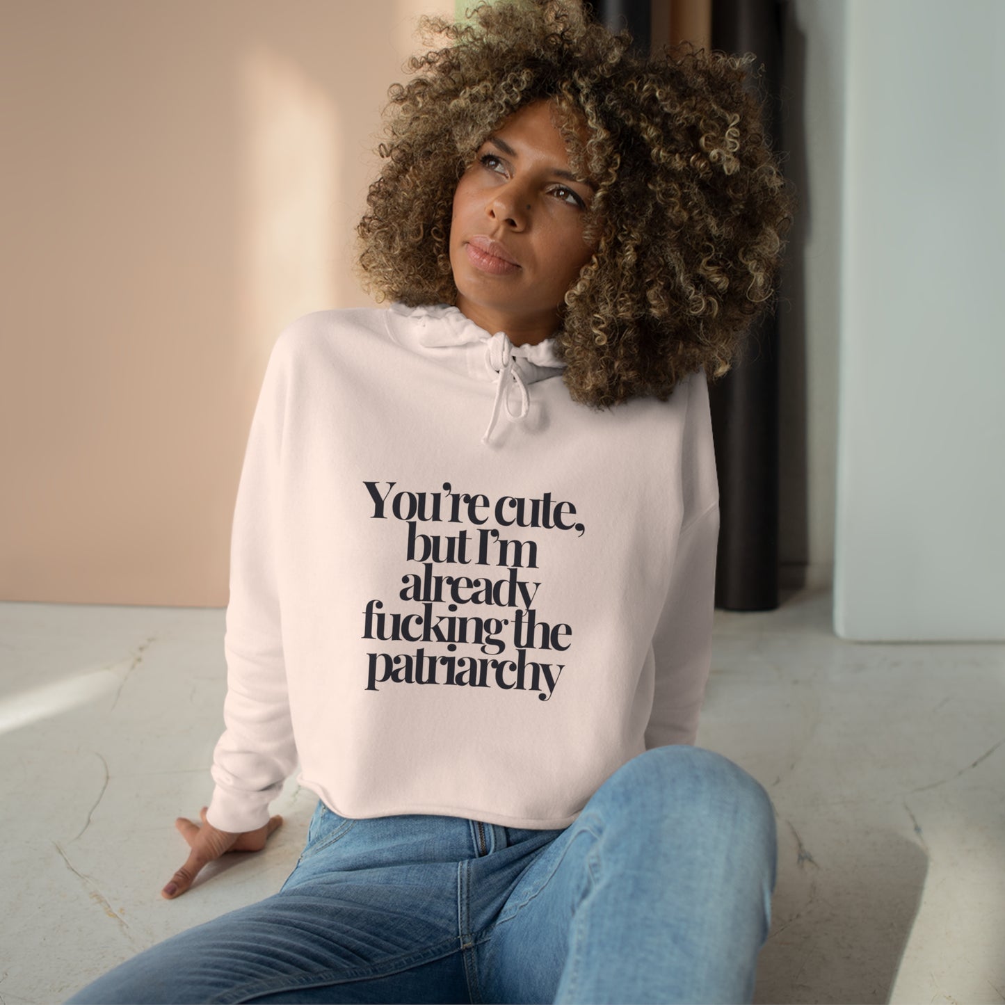 Fucking the Patriarchy Crop Hoodie