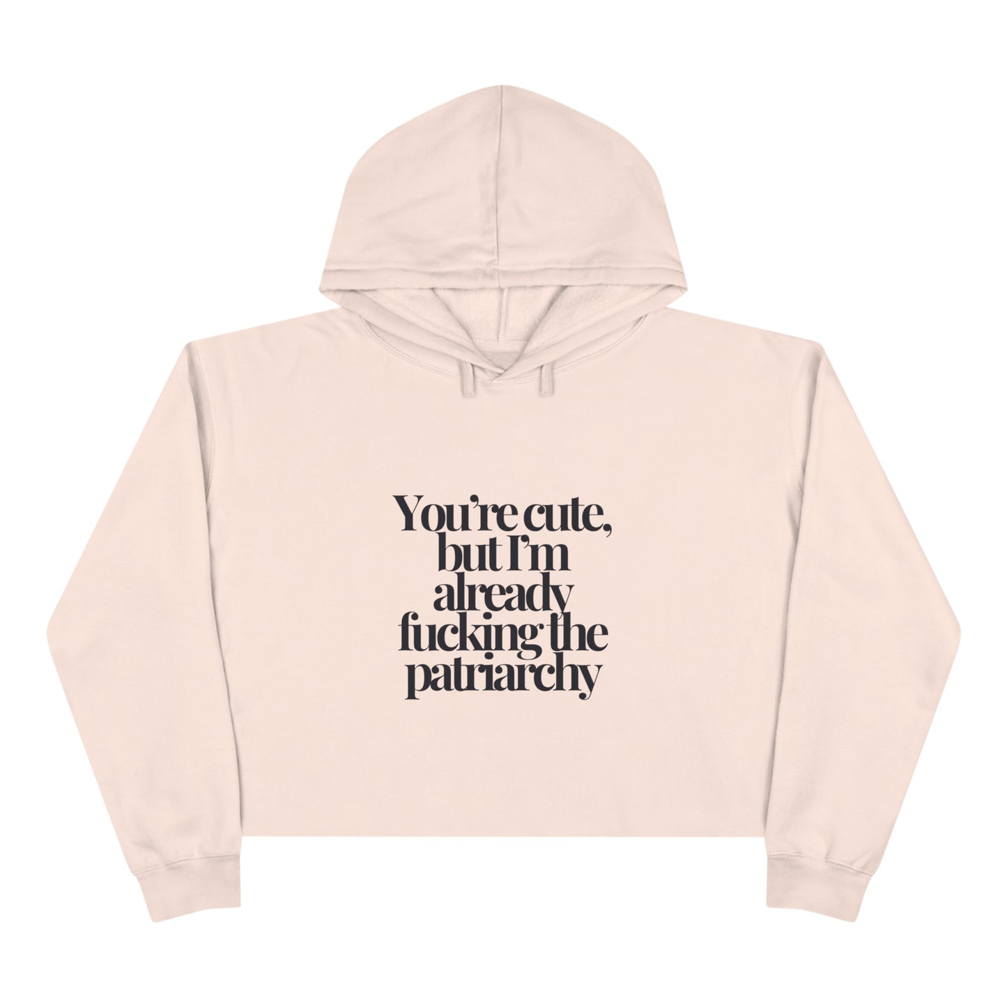 Fucking the Patriarchy Crop Hoodie