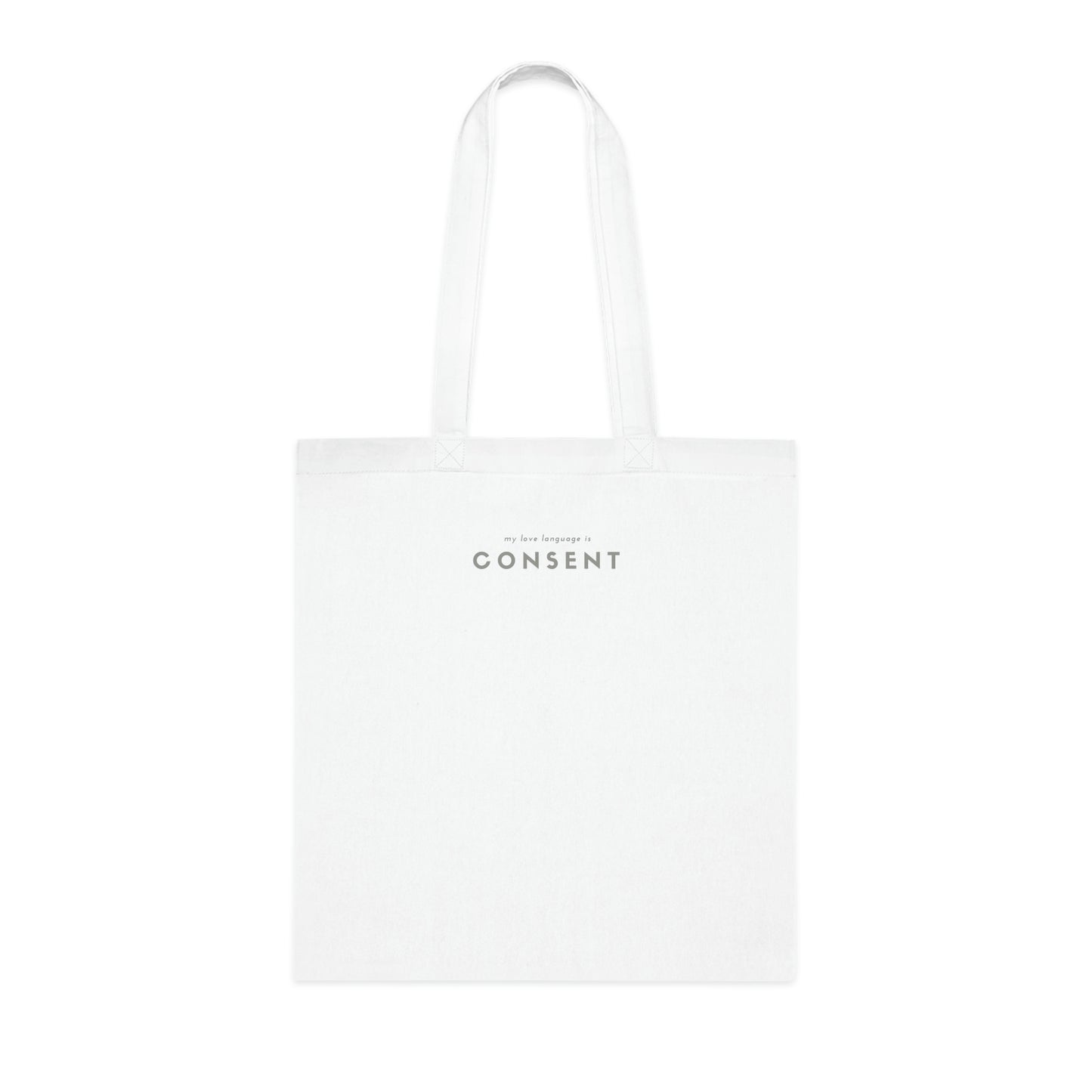 Cotton Tote: My Love Language is Consent